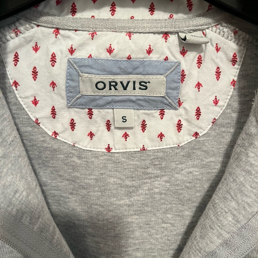 Orvis Gray Zip Up Sweater with Classic Style - Picture 2 of 2
